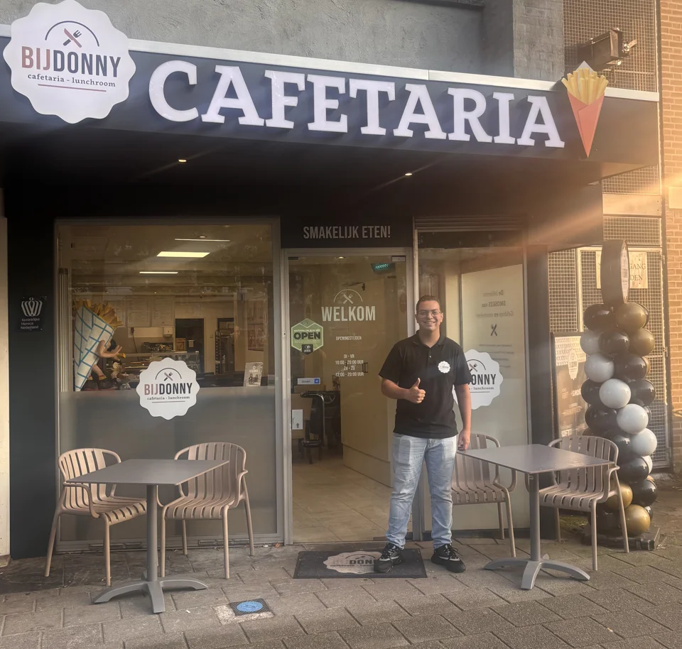 Cafetaria lunchroom bij Donny